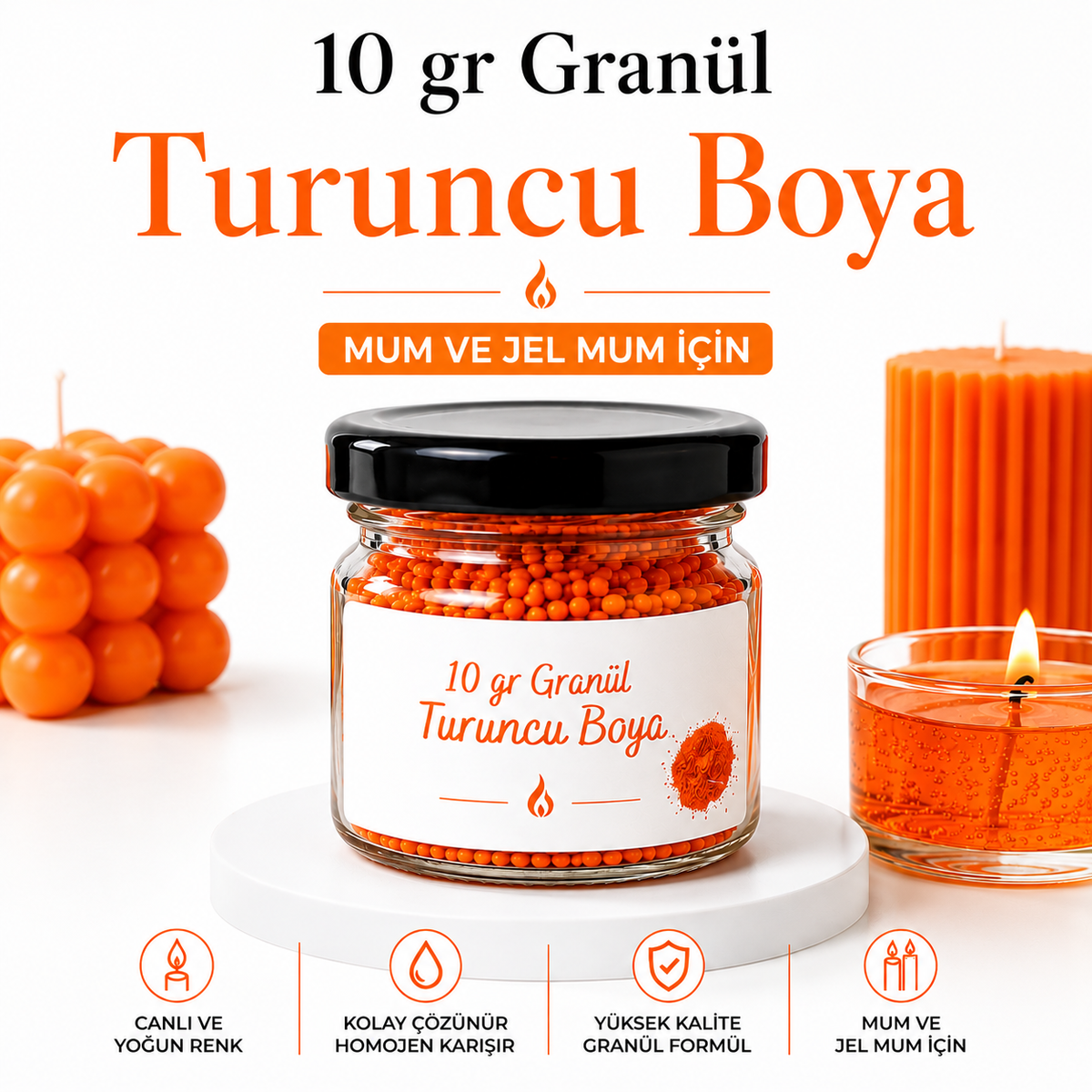 Turuncu Granül Boya 10 gr