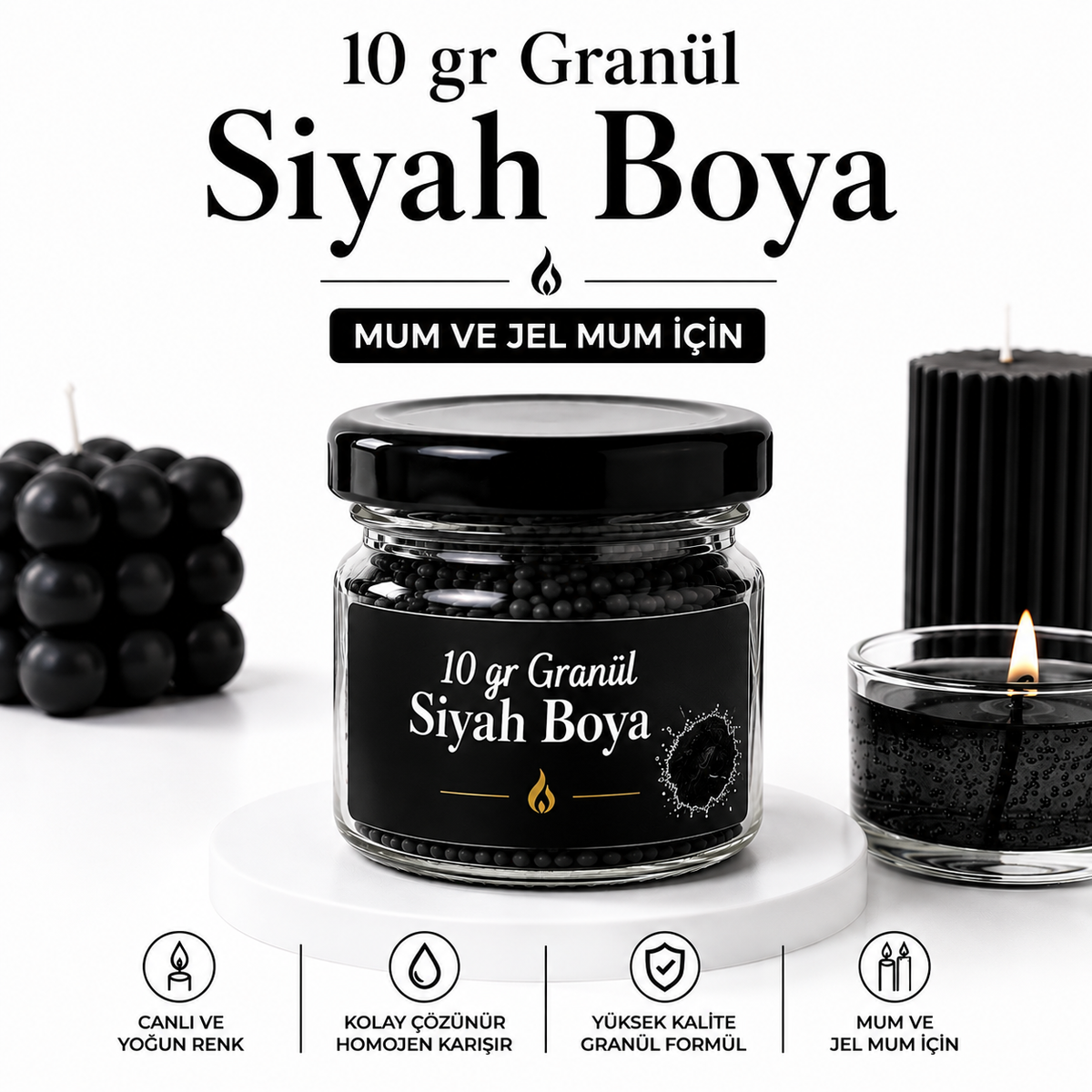 Siyah Granül Boya 10 gr