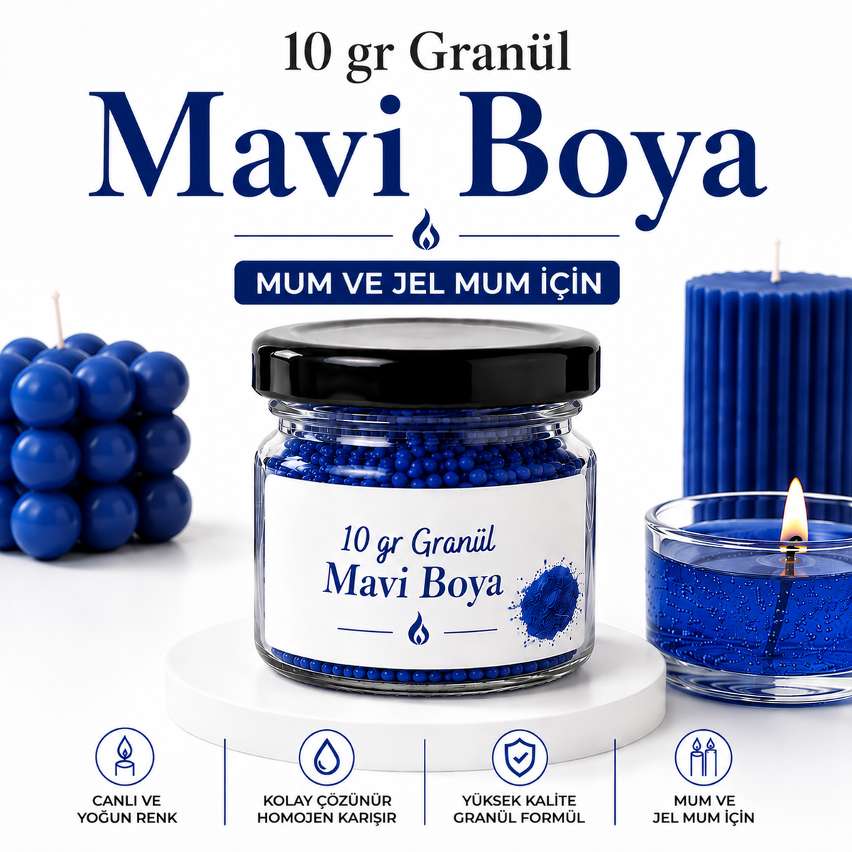 Mavi Granül Boya 10 gr