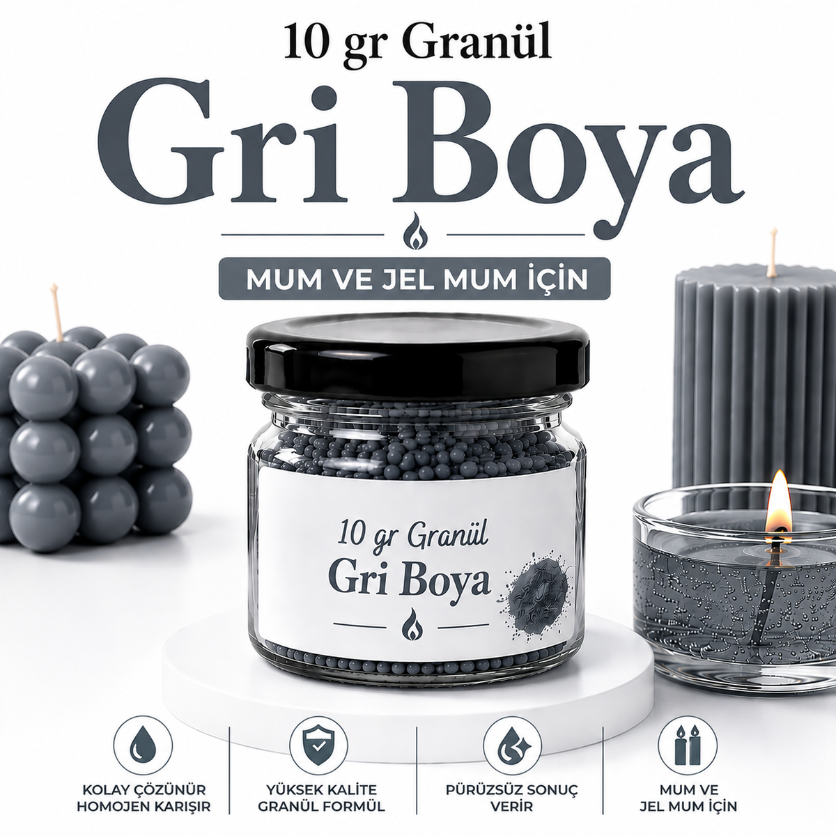 Gri Granül Boya 10 gr