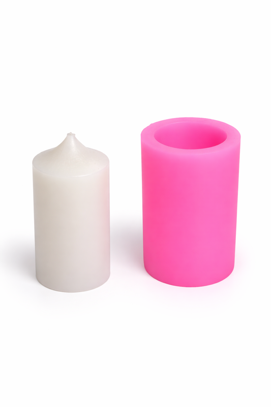 Silindir Mum Silikon Kalıbı ÇAP 6 CM BOY 9 CM