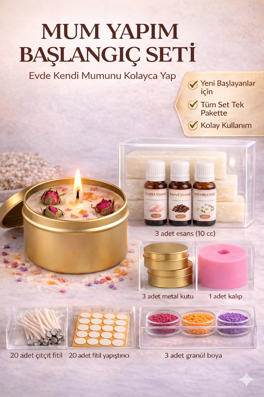 Mum Başlangıç Seti – Parafin ( Başlangıç seti )
