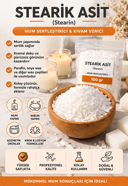 Stearic Acid (Stearik Asit) 1 KG
