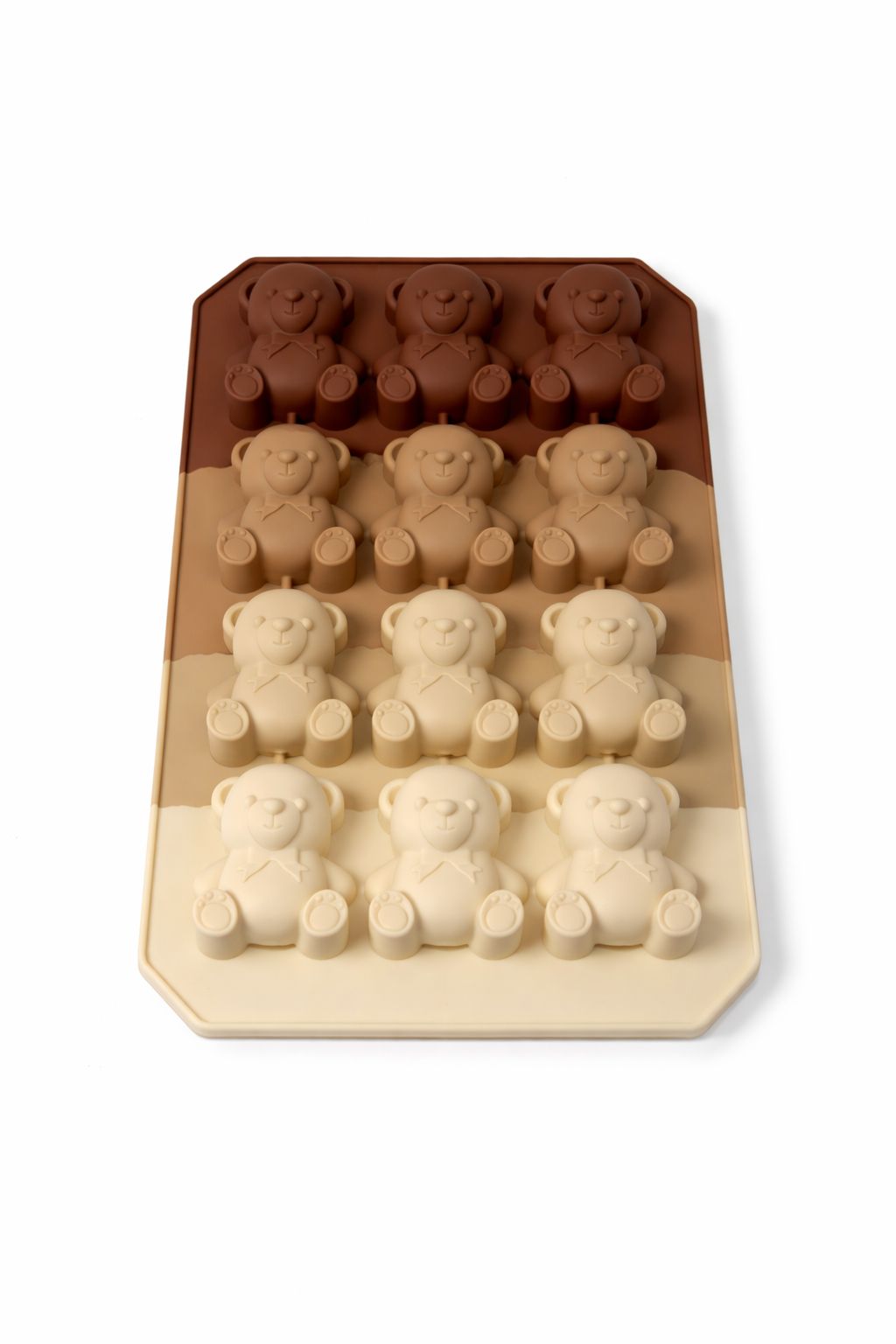 12’li Mini ayıcık Mum Silikon Kalıbı – Dekoratif Mum Yapım Kalıbı 4x 2 cm