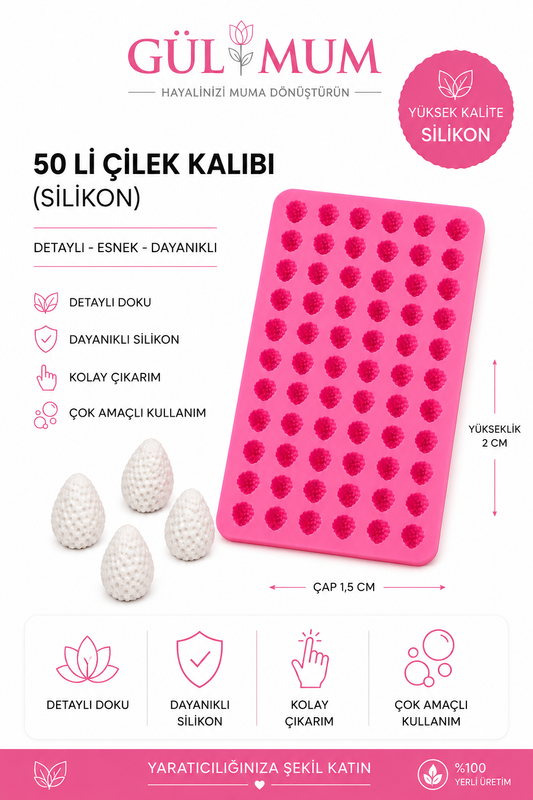 50 Lİ ÇİLEK KALIBI