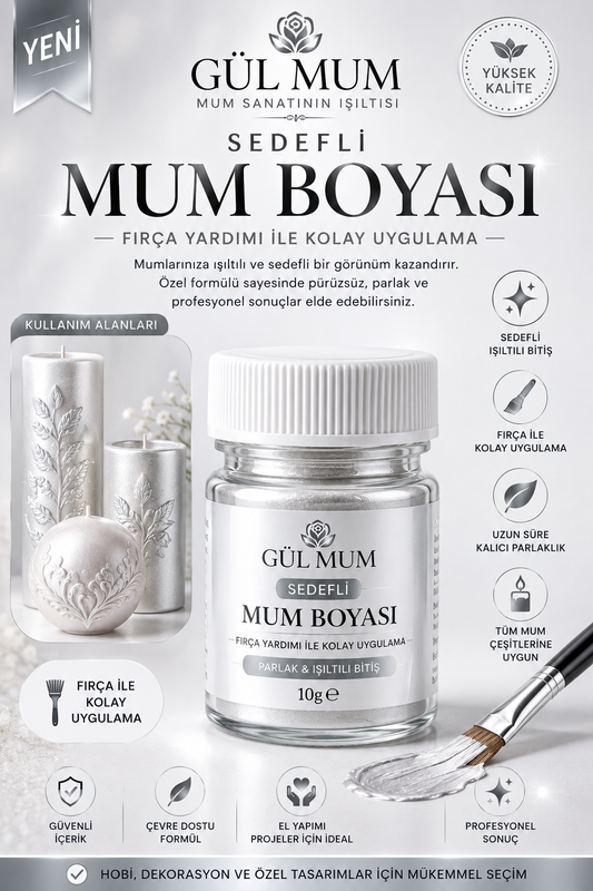GÜMÜŞ YALDIZ BOYA 10 GR