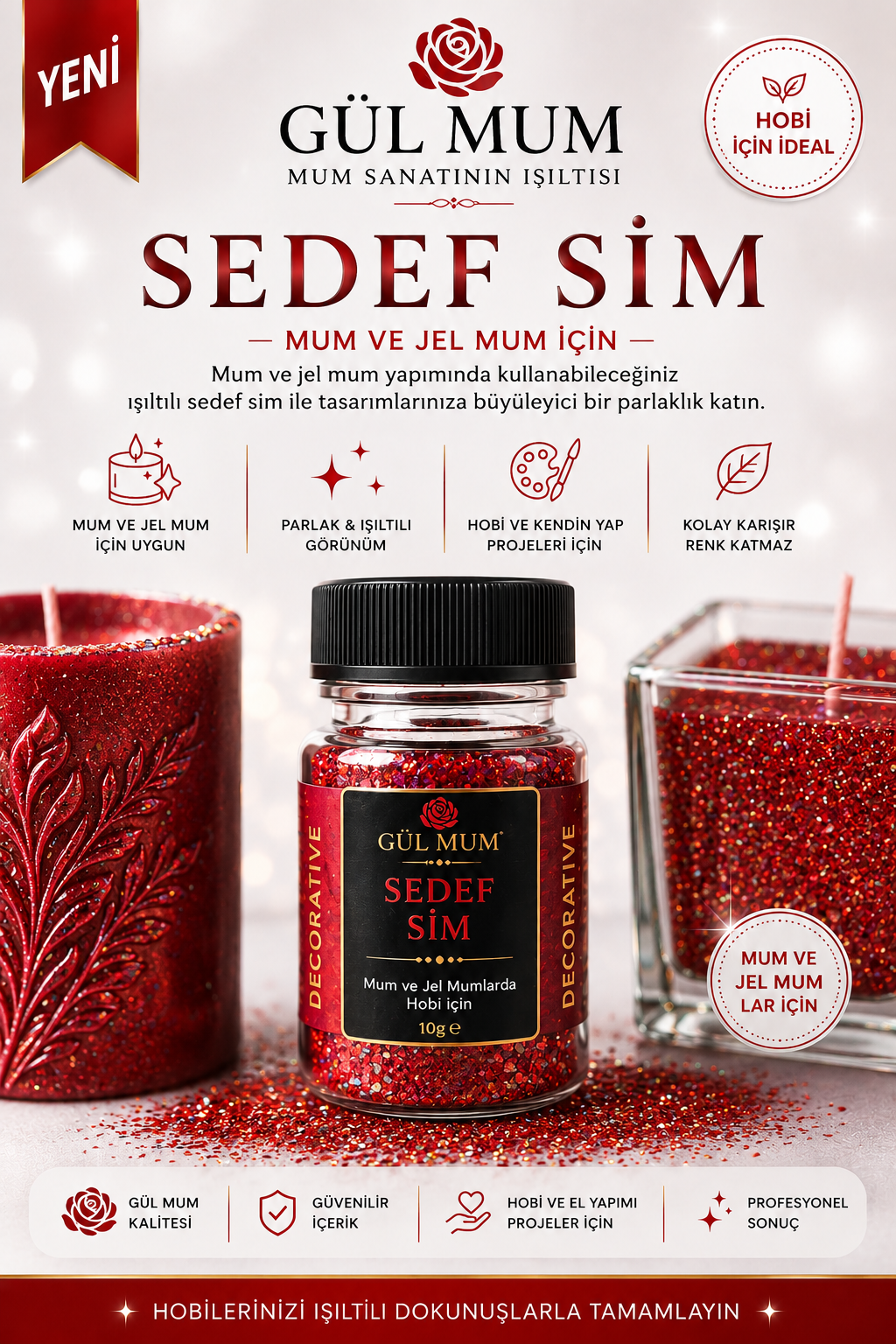 KIRMIZI SIM BOYA 10 GR
