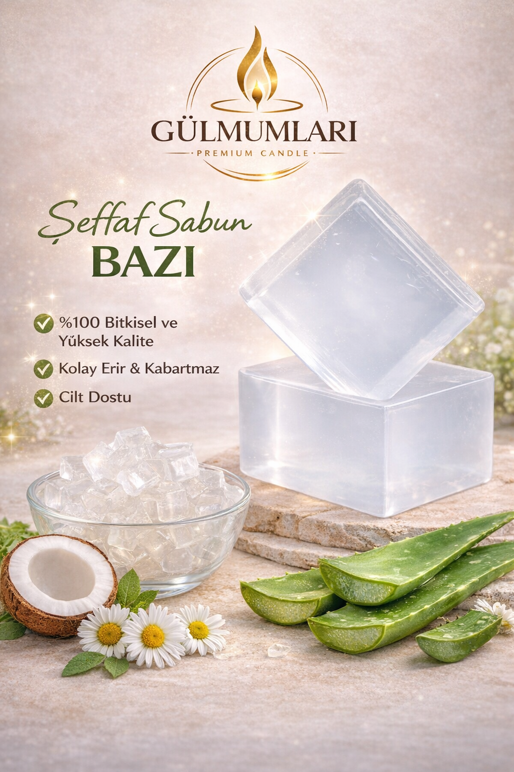 1 KG Şeffaf Sabun Bazı