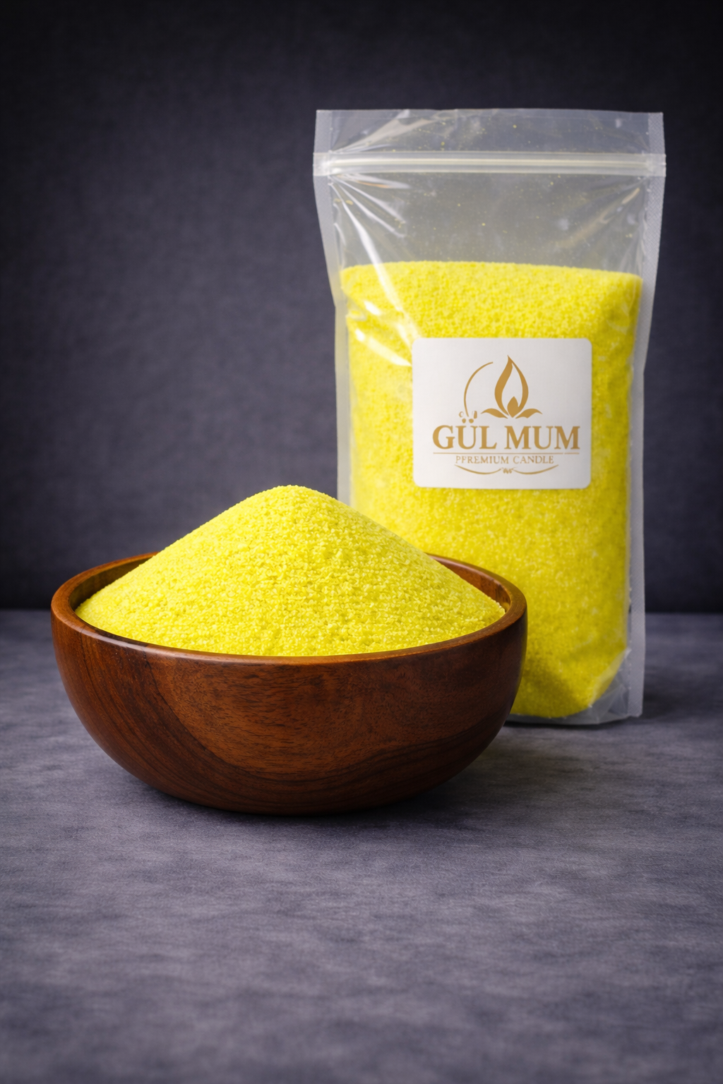 İNCİ TOZ MUM  ( 1 kg ) Limon Kokulu NO:14