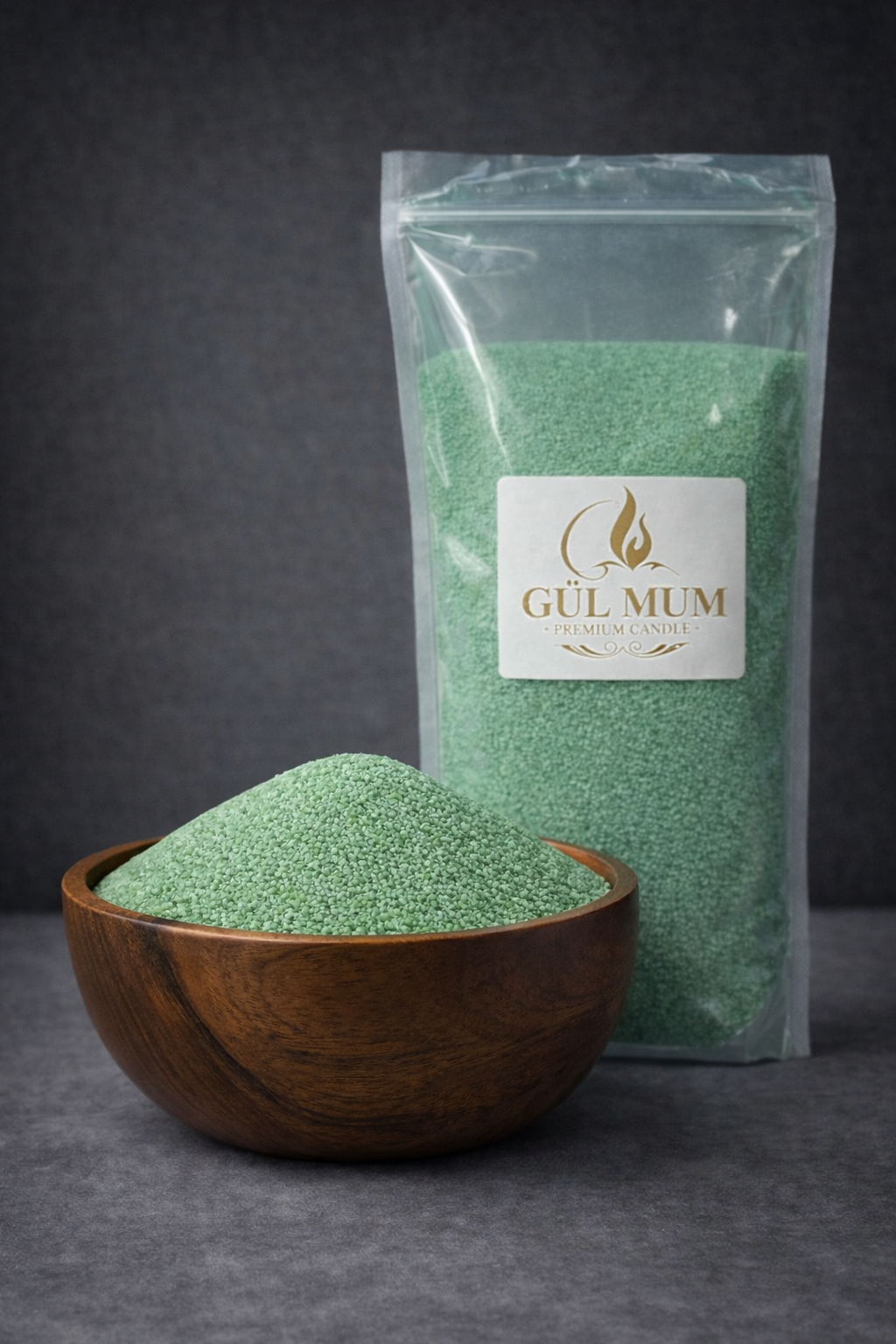 İNCİ TOZ MUM ( 1 kg ) Yeşil Elma Kokulu NO:13