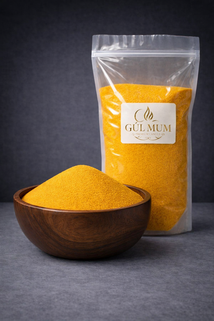 İNCİ TOZ MUM ( 1 kg ) Mandalina Kokulu NO:12