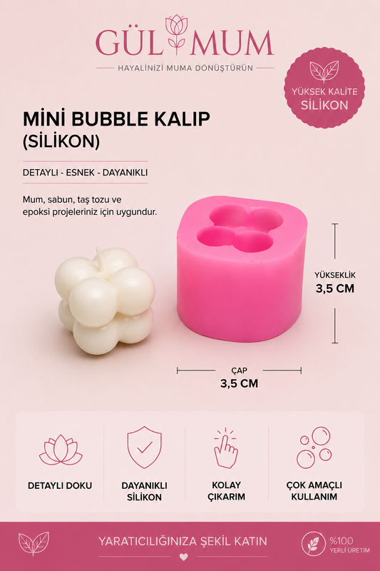 Bubble Silikon Mum Kalıbı