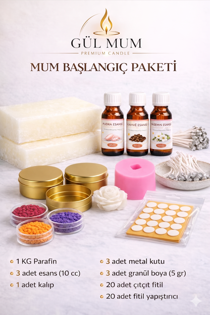Mum Başlangıç Seti – Parafin ( Başlangıç seti )
