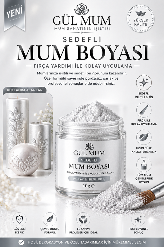 TOZ GÜMÜŞ YALDIZ BOYA 10 GR