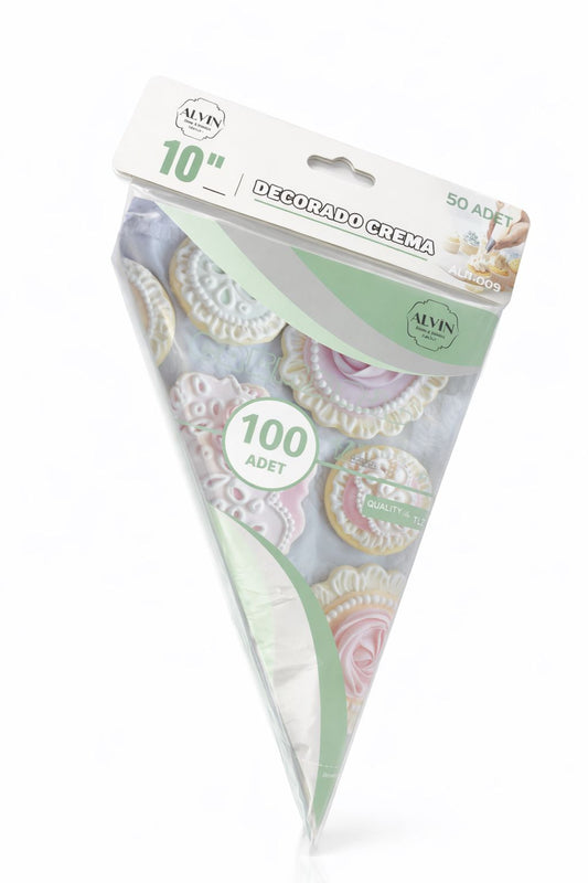 10 İnç Krema Sıkma Torbası – 100 Adet