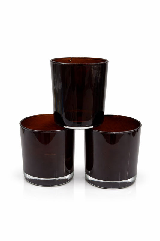 6 LI AMBER  CAM BARDAK  ÇAP 7 CM BOY 9 CM  GL 12