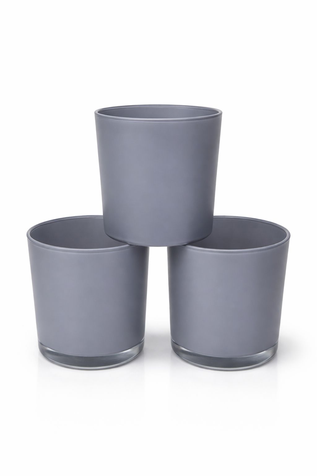 6 LI GÜMÜŞ CAM BARDAK ÇAP 7 CM BOY 9 CM  GL 13