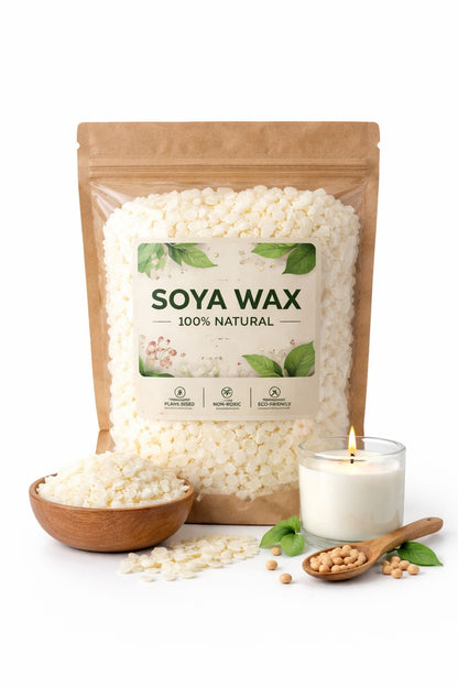 5 KG Soya Wax  Flake Yaprak Açık Krem Renk